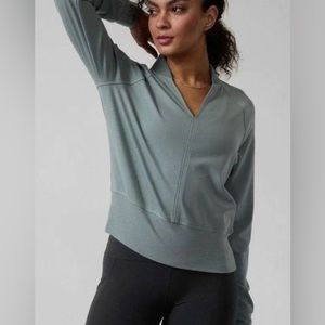 Athleta Eastbound Sweatshirt. Sage green Size x-small. Like new!